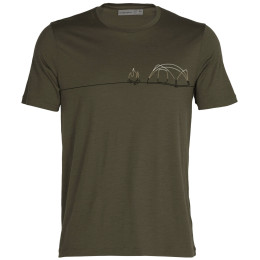 Pánske tričko Icebreaker Men Tech Lite II SS Tee Single Line Camp