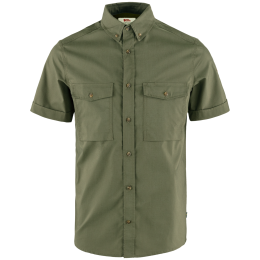 Pánska košeľa Fjällräven Övik Air Stretch SS Shirt M zelená Laurel Green