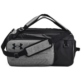 Športová taška Under Armour Contain Duo MD BP Duffle sivá/čierna CastlerockMediumHeather/Black/White