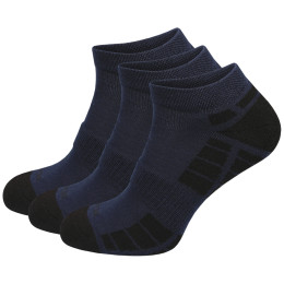Ponožky MOOA Silver Bamboo Low 3-pack modrá/čierna Blue/Black