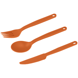 Príbor Sea to Summit Camp Cutlery Set 3 Piece oranžová Burnt Orange