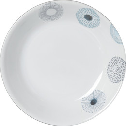 Tanier Brunner Deep Plate ø 21cm biela/modrá