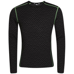 Pánske funkčné tričko Zulu Merino 240 Long čierna/zelená Black/Green