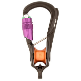 Karabína DMM Revolver Rig Durolock čierna Matt Grey/Purple