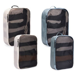 Sada organizérov Thule Packing cube set L sivá/biela bílá/Pond Gray