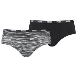Dámske nohavičky Puma Women Printer Hipster 2P čierna black