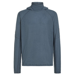Pánska mikina Icebreaker Men Mer 400 RealFleece Grid Pulover Hood modrá/sivá Abyss