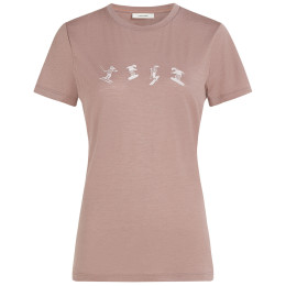 Dámske tričko Icebreaker Women Merino 150 Tech Lite SS Tee Snow Day ružová Summit