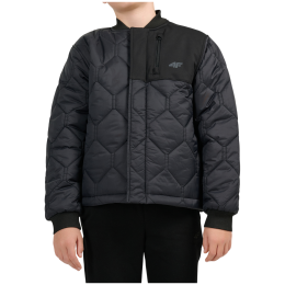 Detská softshellová bunda 4F Jacket M324 Deep Black čierna Deep Black