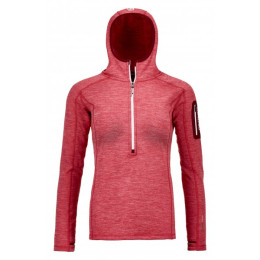 Dámska mikina Ortovox Fleece Light Melange Zip Neck