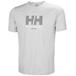 Pánske tričko Helly Hansen Hh Tech Graphic T-Shirt 2.0 sivá 853 GREY FOG