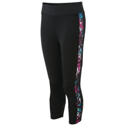 Dámske 3/4 legíny Dare 2b Curvate 3/4 Tight čierna/ružová Black/Actpnk