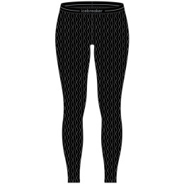 Dámske funkčné spodky Icebreaker W Mer 260 Vertex Leggings On-Piste čierna/biela Black/Snow/J