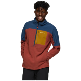 Pánska funkčná mikina Cotopaxi M'S Abrazo Fleece Half-Zip Jacket béžová/modrá Deep Sea and Nutmeg