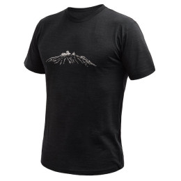 Pánske funkčné tričko Sensor Merino Cordura Peak čierna černá