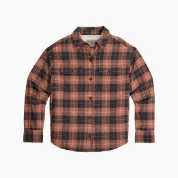 Dámska košeľa Roayal Robins W Vista Flannel Shacket hnedá / oranžová Tawny Alpine Pld