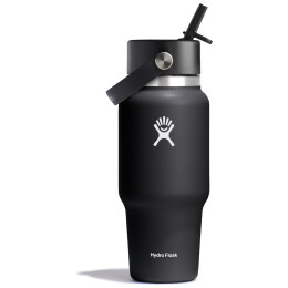 Termohrnček Hydro Flask Wide Flex Straw Travel Bottle 24 Oz čierna black