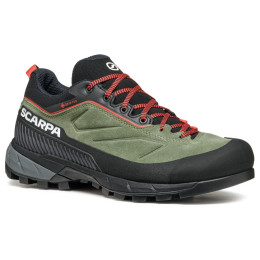 Dámske turistické topánky Scarpa Rapid Xt Gtx Wmn zelená/červená Birch-Coral