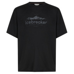 Pánske funkčné tričko Icebreaker Men M 150 Tech Lite SS Rlxd T ibHeritage čierna Black