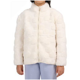 Detská mikina 4F Fleece F494 Off White biela Off White