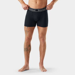 Pánske funkčné boxerky Smartwool Men's Intraknit Boxer Brief Boxed čierna BLACK