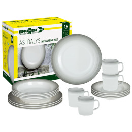 Sada riadov Brunner Melamine Set Astralys biela/sivá