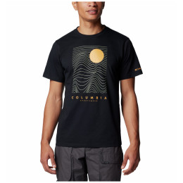 Pánske tričko Columbia Csc™ Seasonal Logo Tee čierna Black, Linear Drifts