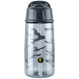 Detská fľaša LittleLife Water Bottle 550 ml čierna camo