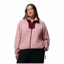 Dámska mikina Columbia Sequoia Grove™ Full Zip Fleece ružová Eraser Pink, Rich Wine