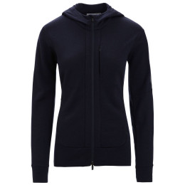 Dámska mikina Icebreaker W Quantum III LS Zip Hood čierna Black