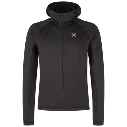 Pánska funkčná mikina Montura Fadis Grid Hooded Maglia čierna Black