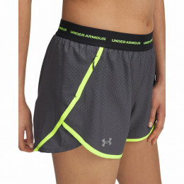 Dámske kraťasy Under Armour Fly By 3'' Novelty Short sivá Grey
