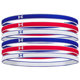 Čelenka Under Armour Mini Headbands modrá/biela Royal / Red / White