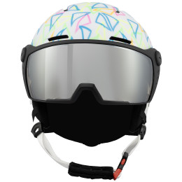 Detská lyžiarska prilba Blizzard Flash Visor junior ski helmet biela white/multicolor