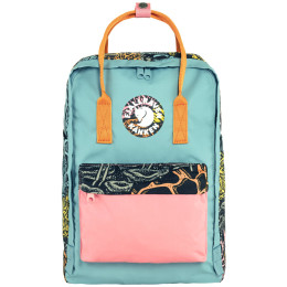 Batoh Fjällräven Kånken Art Plus čierna/modrá Woodlands