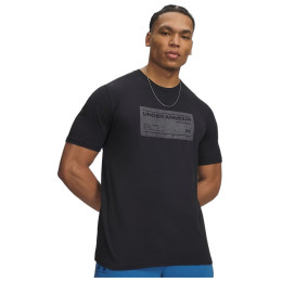 Pánske tričko Under Armour UA M Box WM Label SS čierna Black