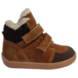 Detské barefoot topánky beBare 3555TY Tan hnedá TAN