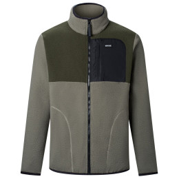 Pánska funkčná mikina Regatta Frankie Borg Colour Block tm.khaki SmkyOl/DkKhk