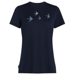 Dámske tričko Icebreaker Women Merino 150 Tech Lite SS Tee Bird Transit tmavomodrá Midnight Navy