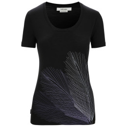 Dámske funkčné tričko Icebreaker Women Tech Lite II SS Scoop Tee Plume čierna Black