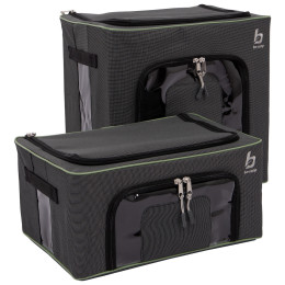 Úložný box Bo-Camp Storage box set foldable M+L čierna