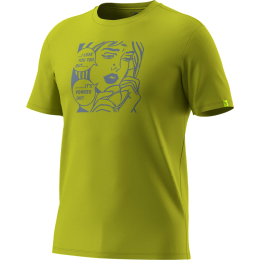 Pánske tričko Dynafit Graphic Co T-Shirt M zlatá 2881 - golden lime/POWDER DAY