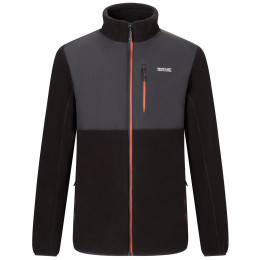 Pánska funkčná mikina Regatta Morran WR fleece čierna/oranžová Blk(BurntHn)
