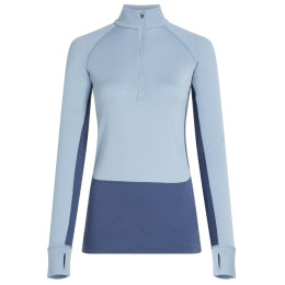 Dámske funkčné tričko Icebreaker Wom Mer 260 ZoneKnit LS Half Zip modrá/sivá Dawn/Zincblu/Cb