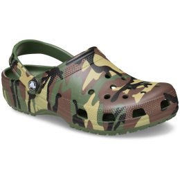Papuče Crocs Classic Camouflage Clog zelená Army Green/Multi