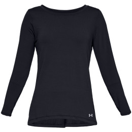 Dámske tričko Under Armour HG Armour Long Sleeve čierna Black//MetallicSilver