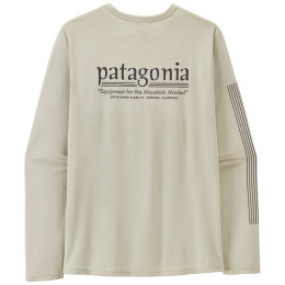 Pánske tričko Patagonia M's L/S Cap Cool Daily Shirt - Hut Tripper biela Dyno White