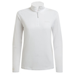 Dámske tričko Craghoppers NosiLife SolarShield+ Half Zip Top biela White