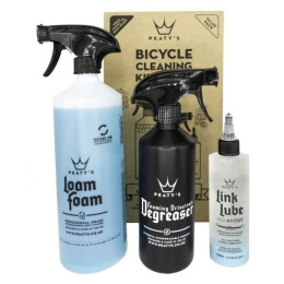Čistiaca sada Peaty´s Gift Pack - Wash Degrease Lubricate čierna/modrá