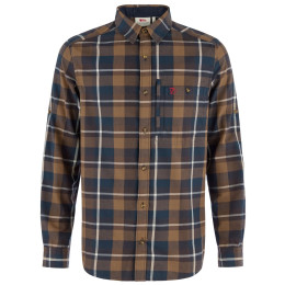 Pánska košeľa Fjällräven Fjällglim Regular Shirt M hnedá Wood Brown-Black Oak